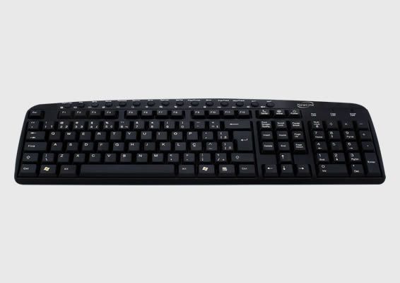 Teclado Multimídia PS2 (Preto)